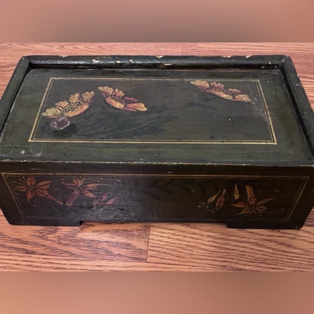 Antique Chinese Wooden Document Box